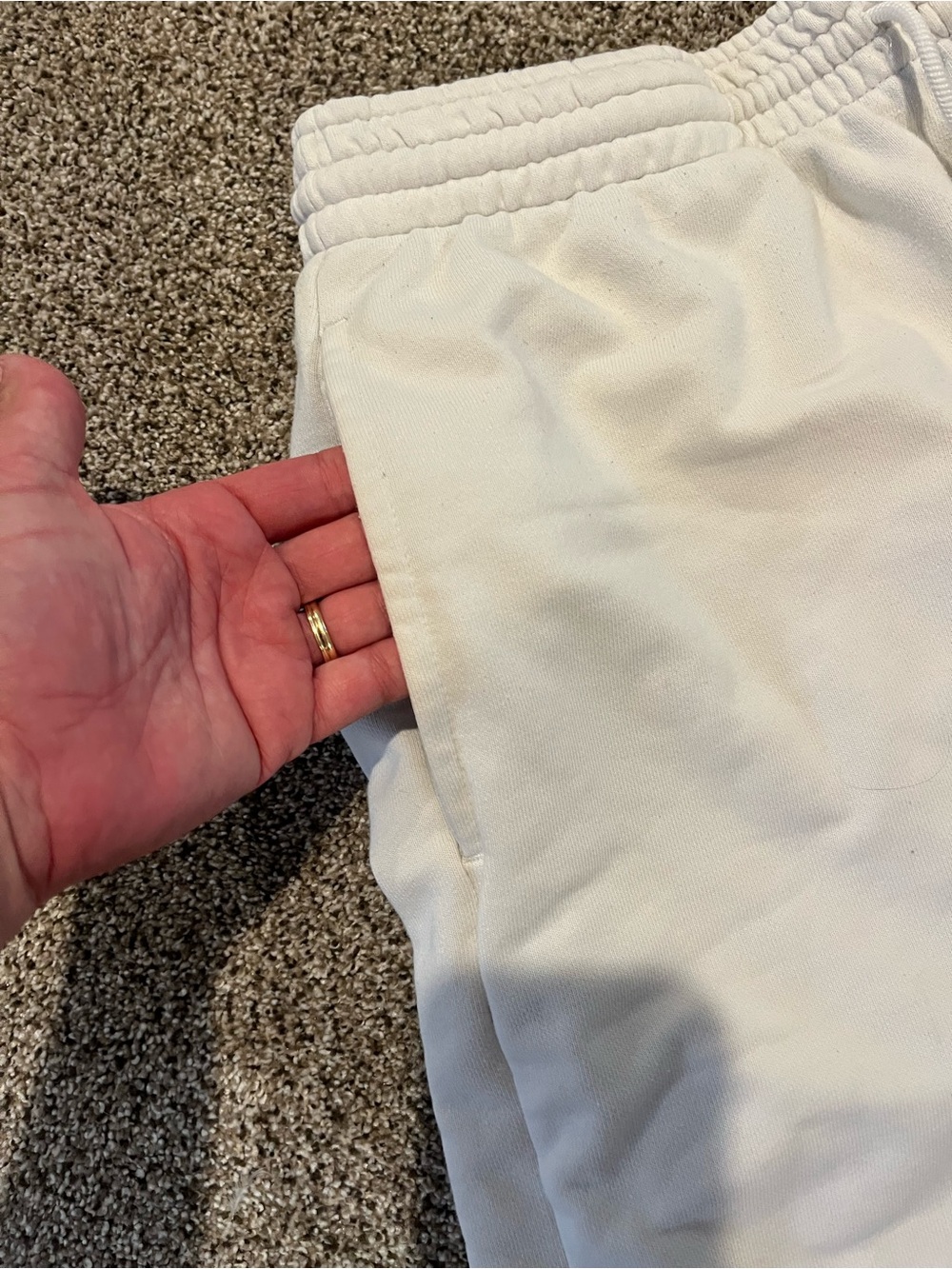 Jordan Men’s White Athletic Shorts - Picture 3 of 5